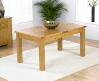 normandy 120cm oak extending dining table
