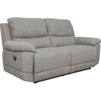 sofa 2 plazas relax montecarlo reclinable manual 103 x 169 x 91 cm gris claro