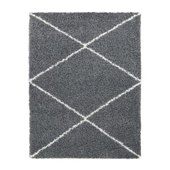 Alfombra peluda Kalea antracita 120x170 cm