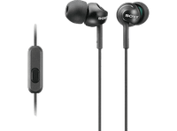 auriculares de boton - sony mdr-ex110apbce7 con microfono 103db especial android jack 35mm negro