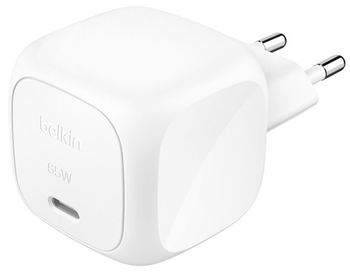 CARGADOR USB PD BELKIN WCA011kqWH 65W 1xUSB-C DISE??O COMPACTO COLOR BLANCO