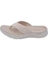 de skechers - sandalias de dedo para mujer go walk sandal - s nat