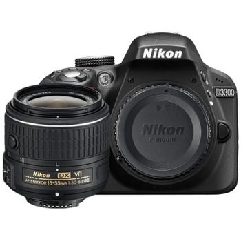 Nikon D3300 24.2MP + Objetivo AF-S DX NIKKOR 18-55mm f/3.5-5.6G VR II
