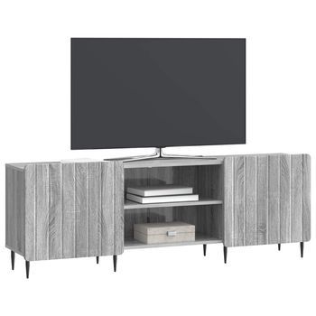 Mueble De Tv | Mueble De Salón | Gabinete De Tv Gris Sonoma 150 X 31 X 52 Cm Madera De Ingeniería
