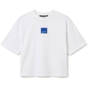 Karl Lagerfeld Tops y Camisetas B3w17022 Klj Reg Boxy Patch Tee para mujer