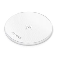 cargador inalambrico usb-c 15w qi protecciones avanzadas compatible smartphones blanco