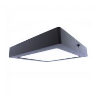 plafon de techo exterior led gelys cuadrado 18w