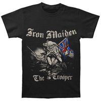 iron maiden camiseta sketched trooper para hombre