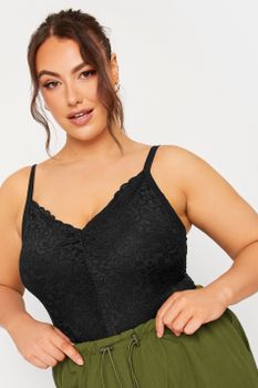 Limited Collection Body Negro De Encaje, Mujer Curvy Y Tallas Grandes, Limited Collection