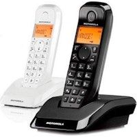 Motorola Teléfono Fijo Motorola S1202 Duo Negro Blanco