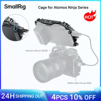 jaula smallrig para la serie atomos ninja con riel nato abrazadera de cable de tornillo de 14r-20 para proteger completamente el monitor de camara -cma2209