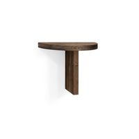 mesita de noche tokyo ii de madera nogal hecha a mano - 27x40