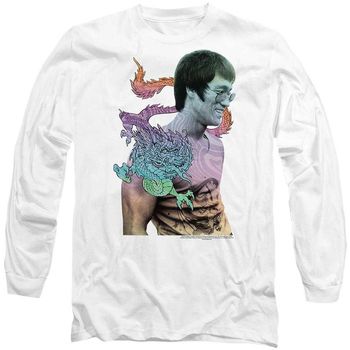 Bruce Lee Camiseta manga larga A Little Bruce para mujer