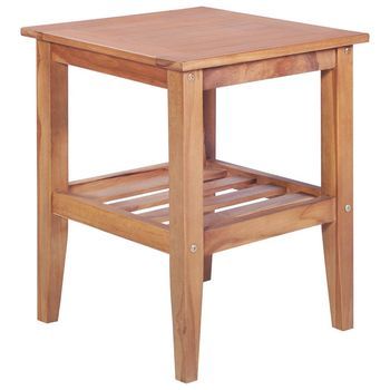 Mesa De Centro Madera Maciza De Teca 40x40x50 Cm Vidaxl