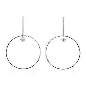 Pendientes para mujer de plata 925 con circonita cúbica
