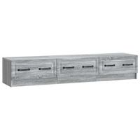 mueble de tv 147 x 345 x 27 cm gris sonoma vidaxl