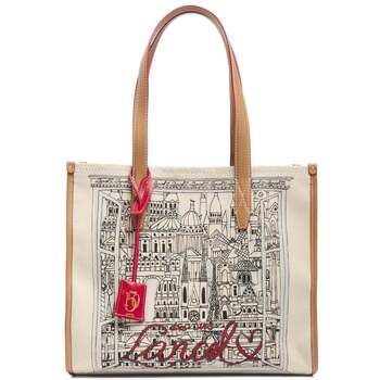 Lancel Bolsa Capsule Bolso Tote L Lona Natural Beige para mujer