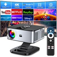 proyector oficial horlat para google tv 2000ansi control por voz bluetooth enfoque automatico wifi 6 4k hd proyector de cine en casa