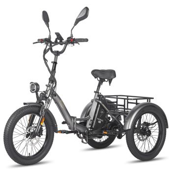 [EU DIRECT] FAFREES F20 MATE Triciclo Eléctrico con Certificación EU L2e-P Batería de 48V 21Ah Motor de 500W Velocidad M