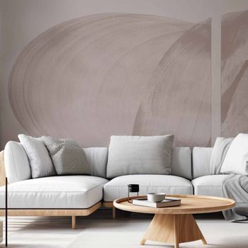 Papel pintado panorámico gráfico, marrón 375 x 250cm