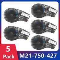 m21-750-427 cartucho de etiquetas de 075 compatible con brady bmp21-plus impresora de etiquetas portatil maquina de cinta de etiquetado de vinilo autolaminante