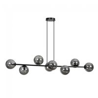 lampara de techo palma grafito 8 luces