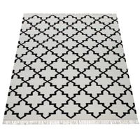 alfombra de lana kenolia blanco 80x150 cm