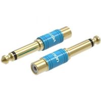 adaptador jack vention vdd-c03 azul rca hembra 65mm macho contactos oro