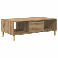 mesa de cafe roble artisan 102 x 55 x 35 cm vidaxl