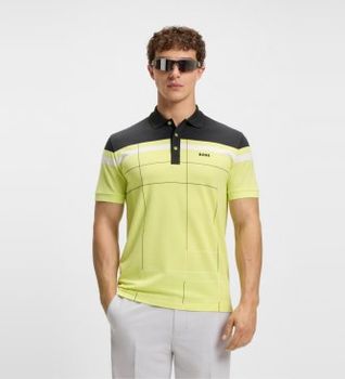BOSS para hombre. 50544477 Polo Paule GOC amarillo (S), Casual, Algodón, Manga corta
