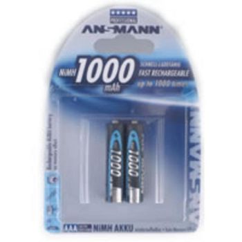 Pilas recargables Ansmann AAA NiMH 1,2V 1000 mAh Pack 4 unidades