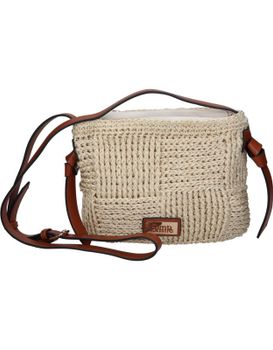 Bolso Bandolera Para Mujer Simosastre S1033 Beige Y Marrón Uni