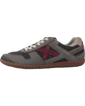 de MUNICH MUNICH GOAL 8001629 ZAPATILLAS CASUAL GRIS CON DETALLES BURDEOS Y NEGRO