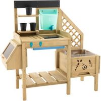 tp toys mesa de madera para macetas de lujo
