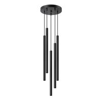 lampara colgante vacu negro 5 luces
