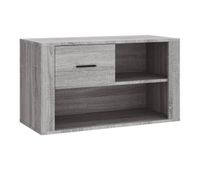vidaxl mueble zapatero de madera contrachapada gris sonoma 80x35x45 cm