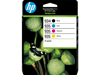 Cartucho de tinta - HP 934 Combo 2 Pack Negro/Tricolor, Hasta 400 páginas en B/N, a color