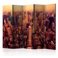 biombo - bird eye view of manhattan new york ii 225x172 cm