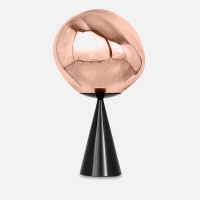 tom dixon melt cone fat table lamp led - copper
