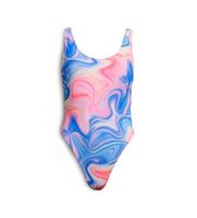 superdry para mujer w3010408a banador estampado con espalda pronunciada multicolor s beachwear poliester reciclado sostenible