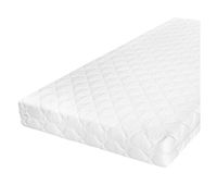 colchon 90x200 de espuma y fibra de coco 15 cm antiacaros arlo blanco