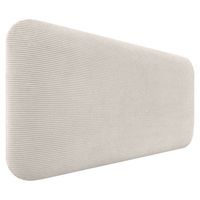 dhome cabecero tapizado en pana liso redondeado pana para pared acusticos cabeceros absorbentes cabezal cama dormitorio blanco hueso 100cm