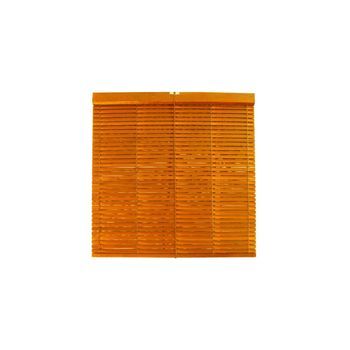 Jardin202 - Persiana De Madera Alicantina Con Polea Metálica - Estor Enrollable Para Ventanas, Puertas, Salón  100 X 200 Cm (naranja (barnizada))  100 X 200 Cm (naranja (barnizada))jardin202