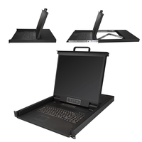 consola kvm para rack con 16 puertos vga y lcd de 19