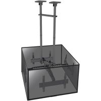 kimex soporte de techo para 4 pantallas de tv 50-75 ajustable 86-325cm vesa 600x400 max 45kg
