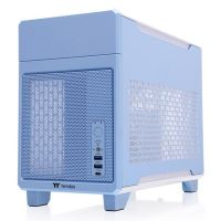 caja pc thermaltake tr100 mini tower azul mini-itx sfx steel