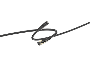 Cable de red - ISY IPC-1011, 1.5m, Cat-8, RJ-45, 40 Gbps, Negro