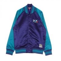 chaqueta charlotte hornets colosal satin jacket - mitchell and ness