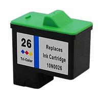 compatible colour lexmark no26 ink cartridge replaces lexmark 10n0026e