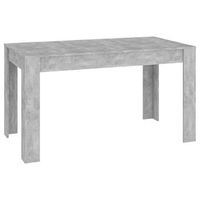 mesa de comedor - mesa de cocina contrachapada gris hormigon 140x745x76 cm